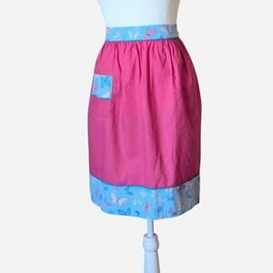 Vintage Hot Pink Hostess Apron